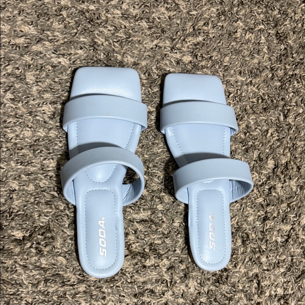 Double-Strap Slide Mules